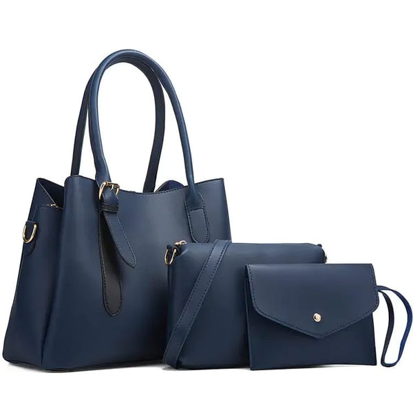 Women Top-Handle Bags Female Composite Bags Women Messenger Bags Handbag Set PU Leather Wallets Key Bag Set