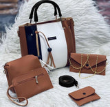 5 Pcs Jimmy Choo Bag Set 🎀 🔸 Good Quality 🔸 Small Pouches 🔸 Light Weight 🔸 Material : Soft Leather