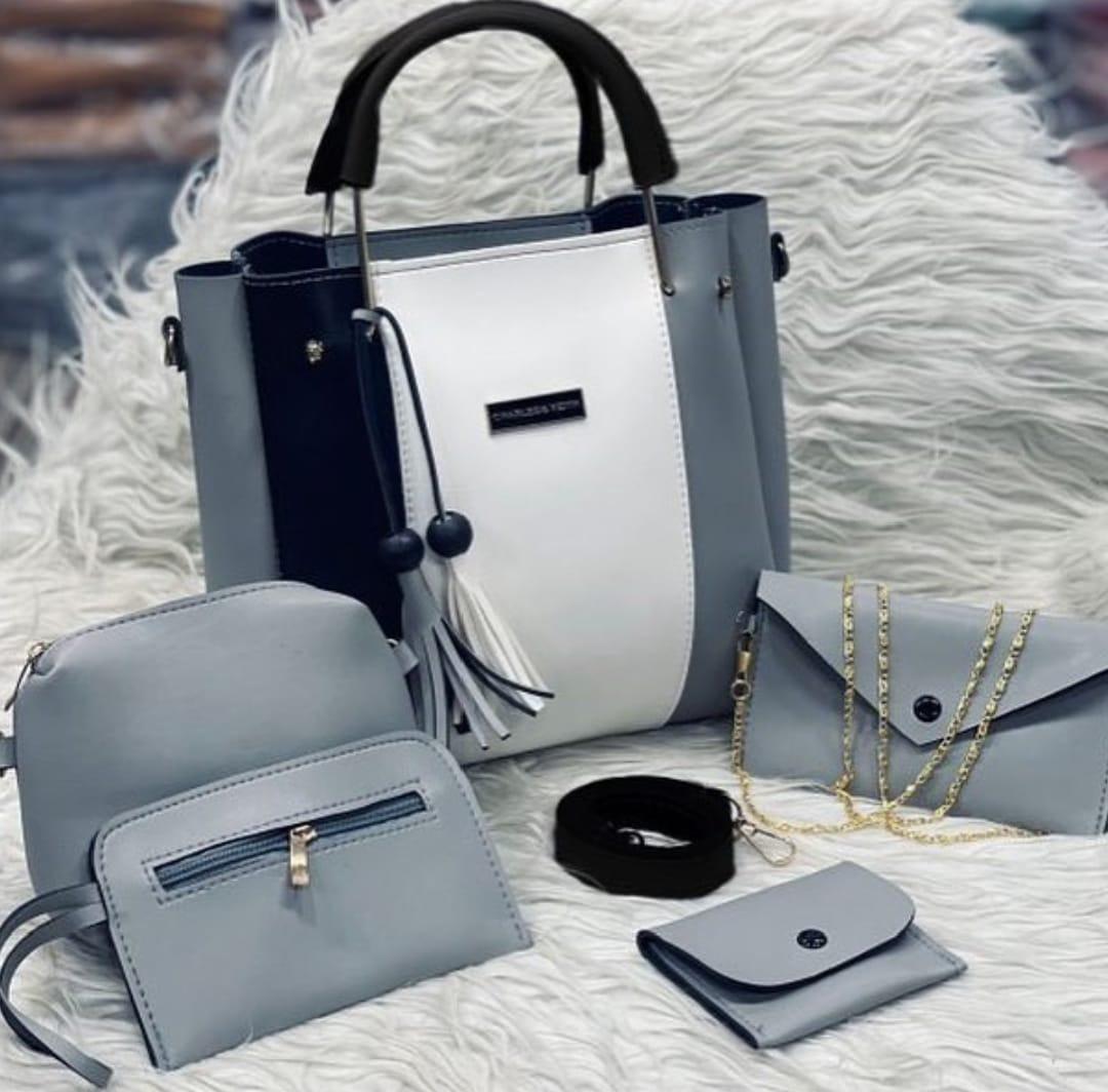 5 Pcs Jimmy Choo Soft Leather Bag Set