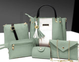 5 Pcs Jimmy Choo Bag Set 🎀 🔸 Good Quality 🔸 Small Pouches 🔸 Light Weight 🔸 Material : Soft Leather