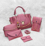 Hand bags for girls pack of 5 piece set with long strap