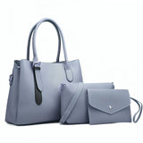 Women Top-Handle Bags Female Composite Bags Women Messenger Bags Handbag Set PU Leather Wallets Key Bag Set